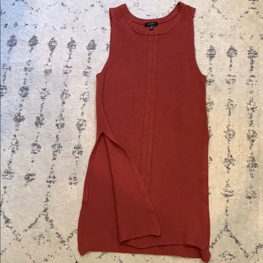 Sleeveless Sweater Dress